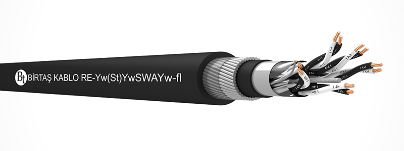  RE-Yw(St)YwSWAYw-fl    90 °C  /  300 V Cu-PVC-OSCR-PVC-SWA-PVC-MP